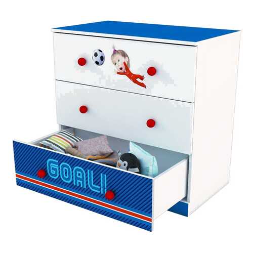 Комод детский Polini Kids Fun Маша и Медведь 3290 Синий в Дочки и Сыночки