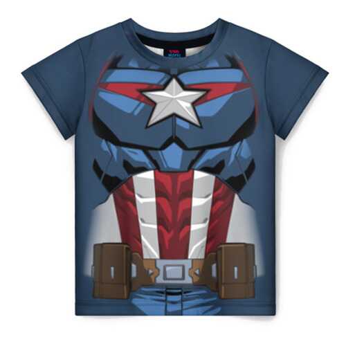 Детская футболка ВсеМайки 3D Captain America costume, р. 170 в Дочки и Сыночки