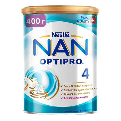 Молочная смесь NAN Optipro 4 от 18 мес. 400 г в Дочки и Сыночки