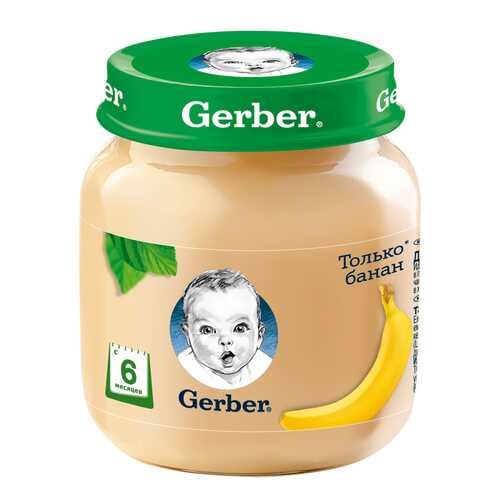 Пюре фруктовое Gerber Банан с 6 мес. 130 г в Дочки и Сыночки