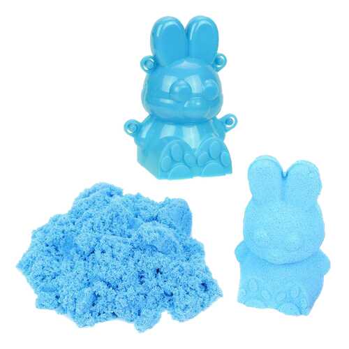 Кинетический песок 0,5 кг, цвет Синий, 3D формочка в Дочки и Сыночки