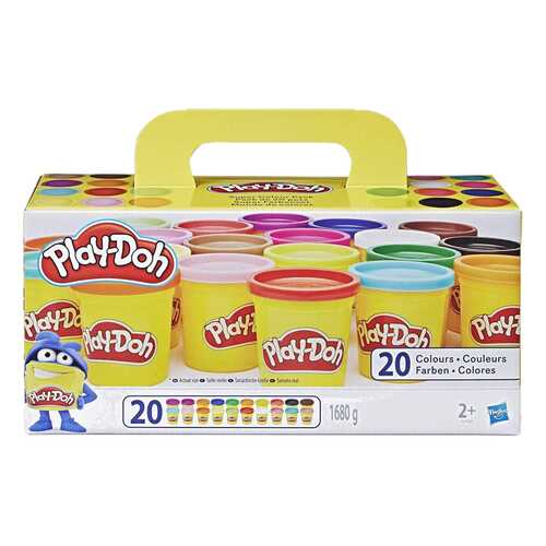 Пластилин Play-Doh Super Color Pack A7924EUC 20 банок в Дочки и Сыночки