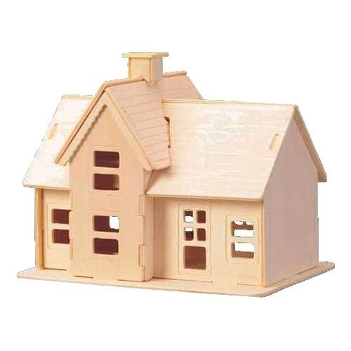 Модели для сборки Wooden Toys Архитектура Коттедж P069 в Дочки и Сыночки