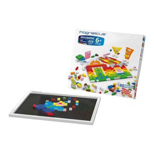 Мозаика MAGNETICUS 6+ / 654 элемента /11 цветов /40 этюдов MM-650 в Дочки и Сыночки