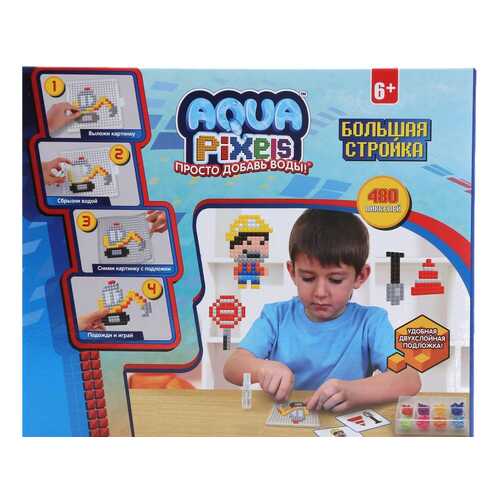 1 TOY Набор Aqua pixels Пожарная станция, 480 деталей Т13071 в Дочки и Сыночки