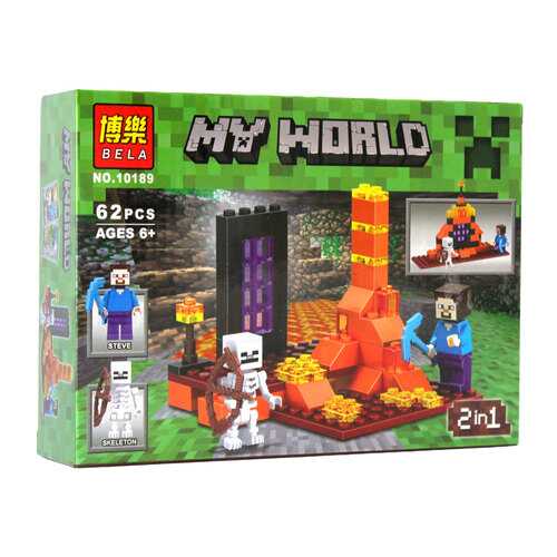 Конструктор Bela Майнкрафт My World Стив со Скелетом 10189 в Дочки и Сыночки