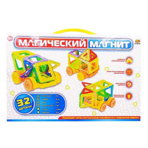 Конструктор магнитный ABtoys Магический магнит 32 детали в Дочки и Сыночки