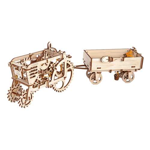Сборная модель конструктор UGEARS Прицеп к трактору в Дочки и Сыночки