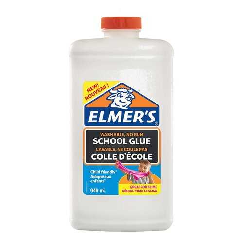 Клей для слайма Elmers School Glue белый 946 мл в Дочки и Сыночки