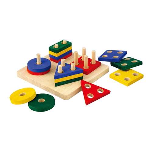 Развивающая деревянная игрушка Геометрический сортер PLAN TOYS в Дочки и Сыночки