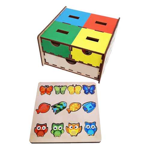 Развивающая игрушка Woodland Комодик плоский Живой мир в Дочки и Сыночки