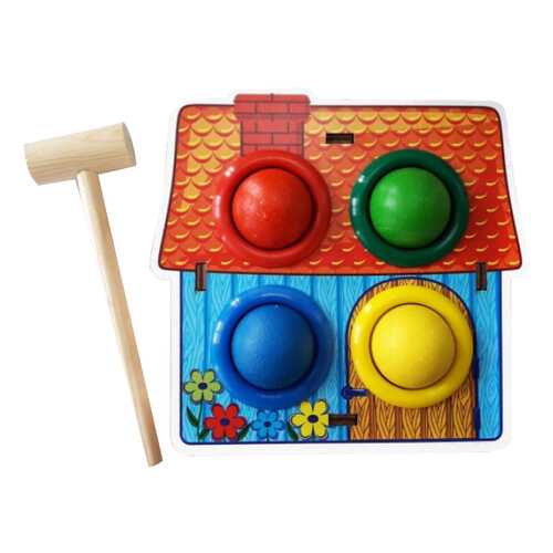 Развивающая игрушка Woodland Стучалка цветная Домик 115308 в Дочки и Сыночки