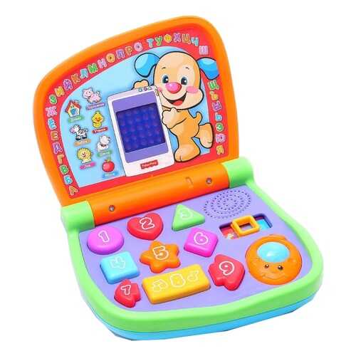 Детский игровой развивающий двуязычный интерактивный ноутбук Fisher Price Смейся и учись в Дочки и Сыночки