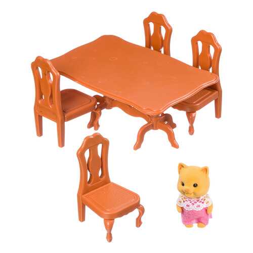 Игровой набор Happy Family с фигуркой зверюшки, кухня, 7,5х12,5х6,52 см, BOX, арт.012-01B. в Дочки и Сыночки