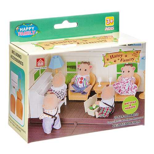 Игровой набор Shenzhen Jingyitian Trade Happy Family комната с фигуркой зверюшки в Дочки и Сыночки
