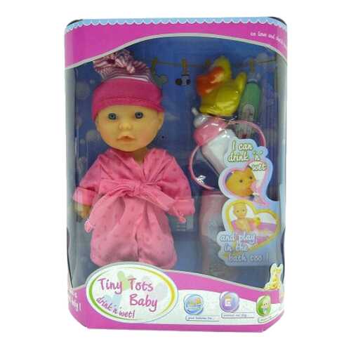 Пупс Shantou Gepai Tiny tots baby в розовом халате 23 см в Дочки и Сыночки