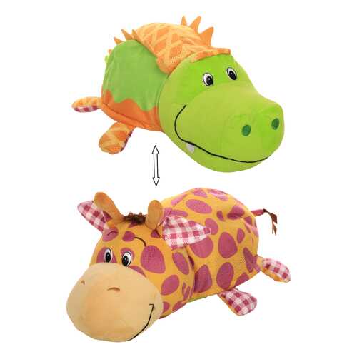 Игрушка-вывернушка 1 TOY Ням-Ням Крокодильчик-Жираф Яблочный пирог-Арахисовая паста 35 см в Дочки и Сыночки