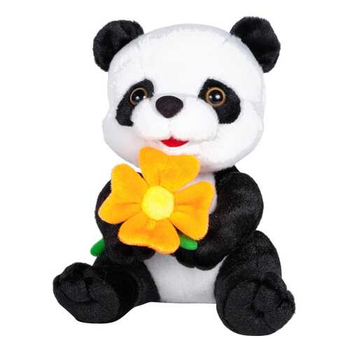 Мягкая игрушка Maxitoys Панда с Цветочком, озвученнвя, 22 см в Дочки и Сыночки