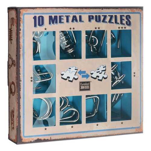 Головоломка Eureka 3D Puzzle синий металлический 10 шт. 473356 в Дочки и Сыночки