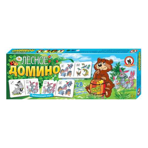 Семейная настольная игра Русский Стиль Домино Лесное 03195в в Дочки и Сыночки