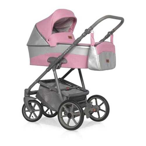 Коляска 2 в 1 Riko Basic Colin 01 серый-розовый в Дочки и Сыночки