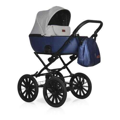 Коляска 2 в 1 Riko Basic Ozon Shine Prestige 04 синий серый в Дочки и Сыночки
