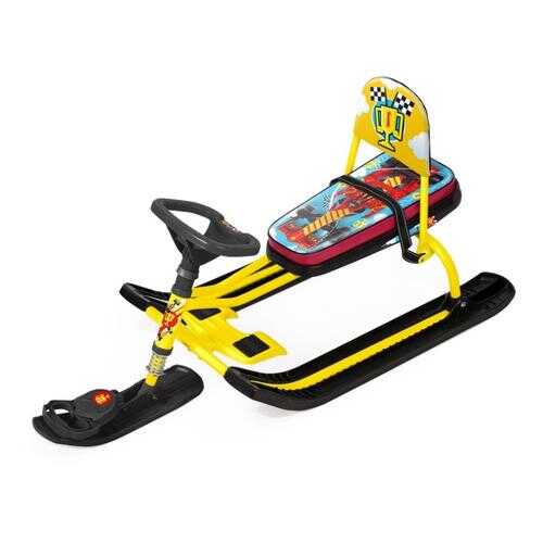 Снегокат Ника Тимка Спорт 4 Nika kids F1 жёлтый каркас в Дочки и Сыночки