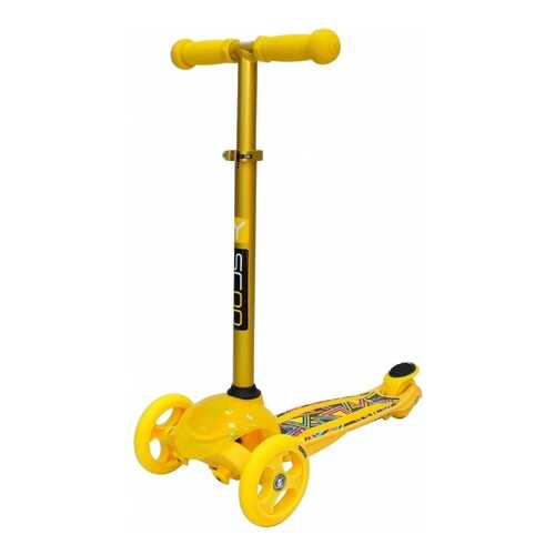 Самокат трехколесный Y-SCOO RT TRIO DIAMOND 120 Kaleidoscope yellow в Дочки и Сыночки
