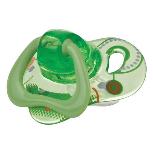 Пустышка силиконовая Natural Touch с полугода зеленая Nuby 67535-green-6 в Дочки и Сыночки